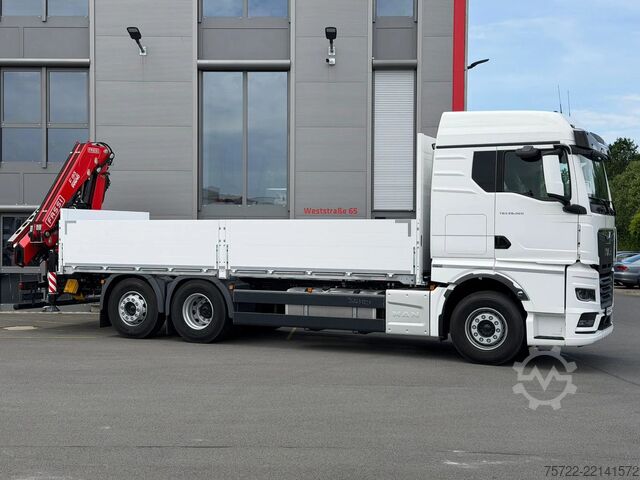 Yükleme platformu MAN TGX 26.520 6x2-4 BL Baustoff-Pritsche FASSI F19...