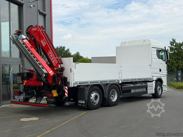 Yükleme platformu MAN TGX 26.520 6x2-4 BL Baustoff-Pritsche FASSI F19...