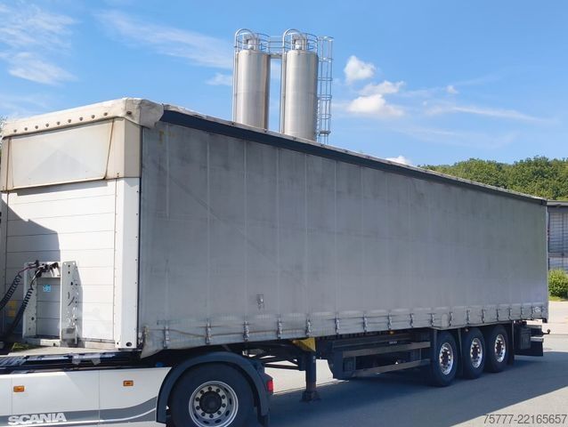 Open oplegger met zeil SCHMITZ CARGOBULL SCS 24-Coil-Hubdach- Edscha-Alu-Lift