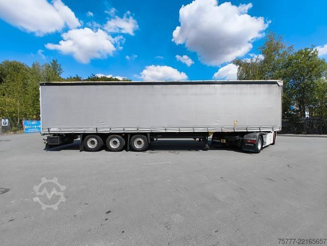 Open oplegger met zeil SCHMITZ CARGOBULL SCS 24-Coil-Hubdach- Edscha-Alu-Lift