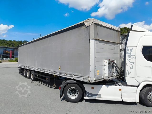 Open oplegger met zeil SCHMITZ CARGOBULL SCS 24-Coil-Hubdach- Edscha-Alu-Lift