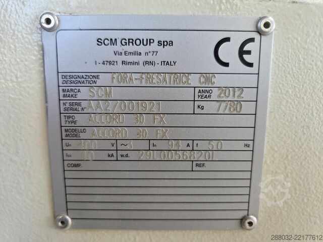 Bearbeitungszentrum SCM accord 30 fx