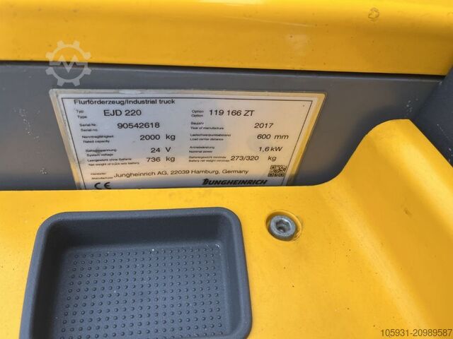 Fodgængerstabler Jungheinrich EJD220