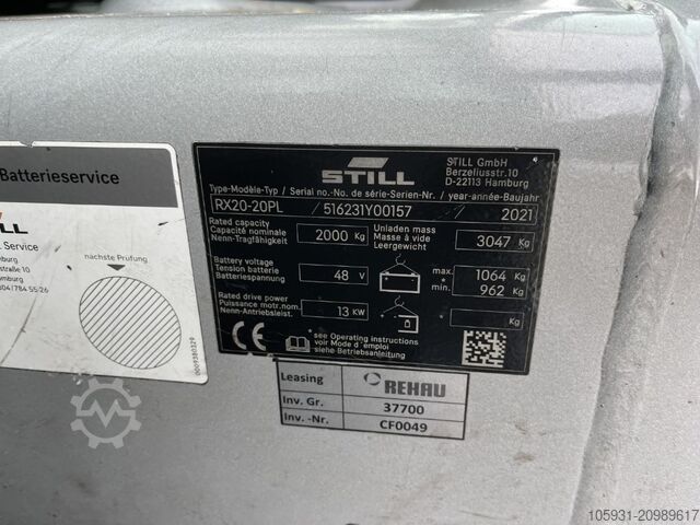 Elektrisk 4 -hjulet gaffeltruck Still RX20-20PL