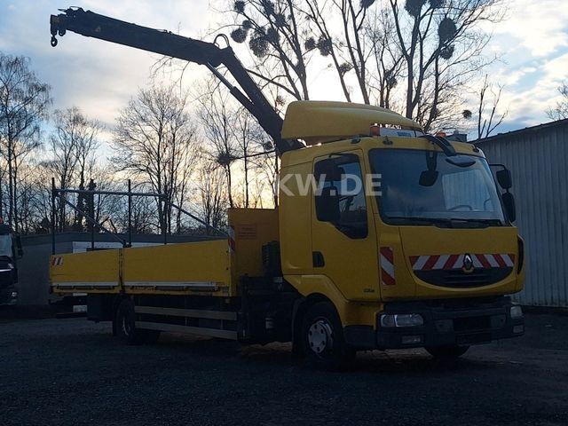 Pick-up varevogn RENAULT MIDLUM 220 DXI HIAB KRAN 9,1m TÜV 07 / 2026