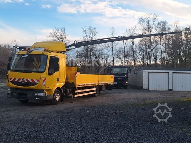 Pick-up varevogn RENAULT MIDLUM 220 DXI HIAB KRAN 9,1m TÜV 07/2026