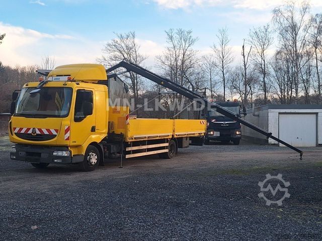 Pick-up varevogn RENAULT MIDLUM 220 DXI HIAB KRAN 9,1m TÜV 07/2026