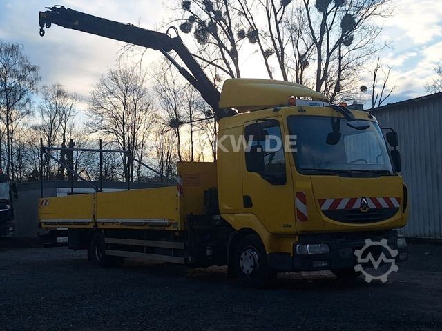 Pick-up varevogn RENAULT MIDLUM 220 DXI HIAB KRAN 9,1m TÜV 07/2026