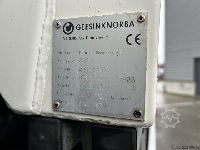 Vozidlo pro svoz odpadu DAF CF75 250 EEV / Geesink GPM3 -> Not Working / Ga...