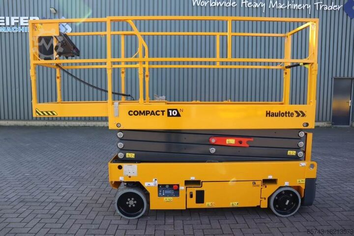 Scissor lift Haulotte Compact 10N Valid Iinspection, *Guarantee! 10m Wor