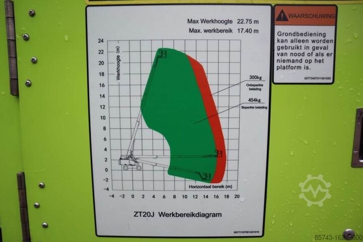 Teleskopbühne Zoomlion Z120J Valid inspection, *Guarantee! Diesel, 4x4x4