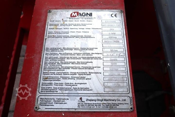 Saxlift Magni ES1008E Valid inspection, *Guarantee!, Electric, 1