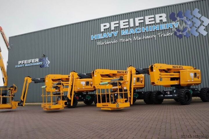 Plataforma de trabalho telescópica articulada Haulotte HA16RTJ Valid Inspection, *Guarantee! Diesel, 4x4