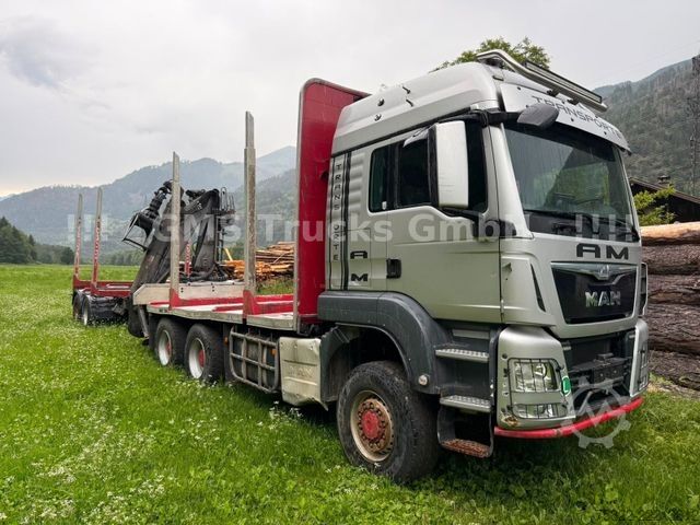 Houttransportwagen MAN TGS 33.500 / 6X6 ALLRAD / Manual+ Retarder