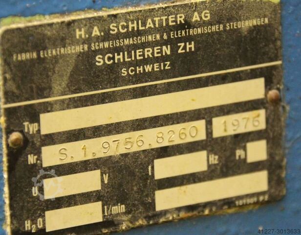 40 kVA puntlasmachine Schlatter 1MX121T25/P1