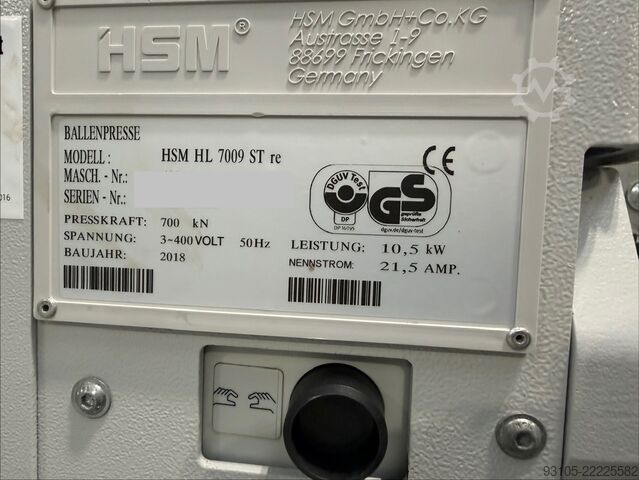 Empacadora horizontal HSM HL 7009 HSM HL 7009