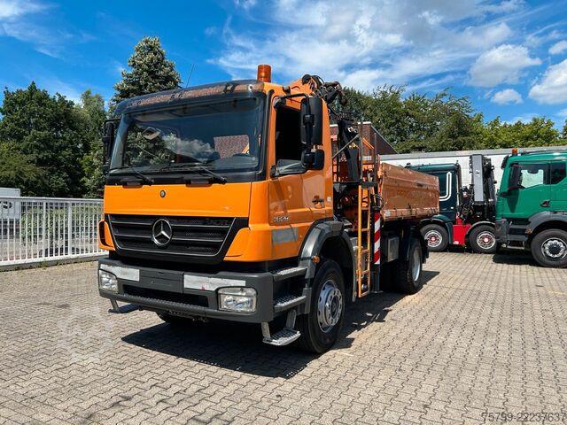 Driezijdige kipper MERCEDES-BENZ 1828 3Skipper + PKG 12001 Kran 4x2