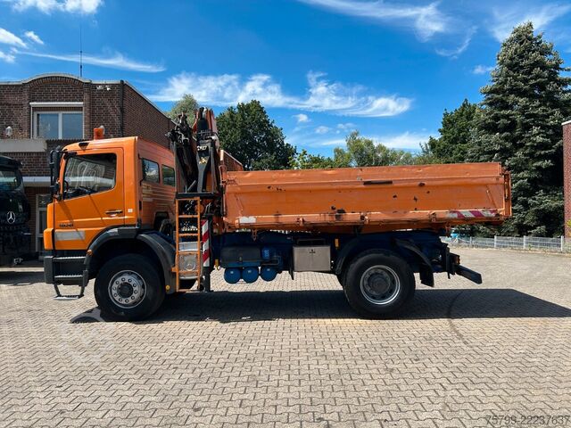 Driezijdige kipper MERCEDES-BENZ 1828 3Skipper + PKG 12001 Kran 4x2