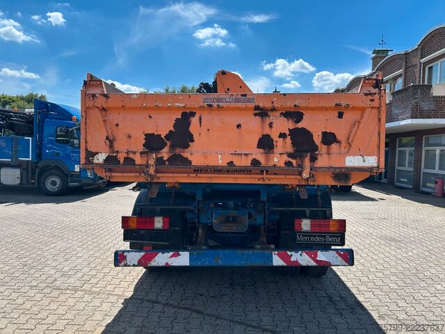 Driezijdige kipper MERCEDES-BENZ 1828 3Skipper + PKG 12001 Kran 4x2