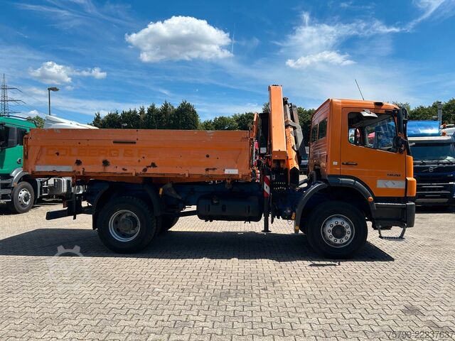 Driezijdige kipper MERCEDES-BENZ 1828 3Skipper + PKG 12001 Kran 4x2