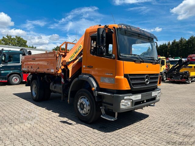 Driezijdige kipper MERCEDES-BENZ 1828 3Skipper + PKG 12001 Kran 4x2