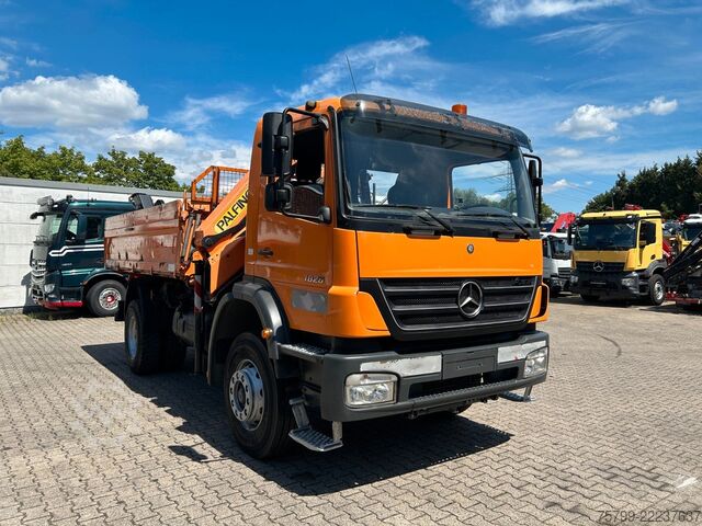 Driezijdige kipper MERCEDES-BENZ 1828 3Skipper + PKG 12001 Kran 4x2