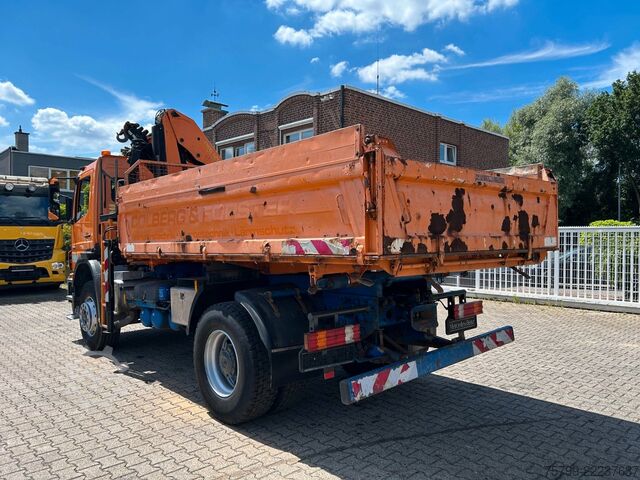 Driezijdige kipper MERCEDES-BENZ 1828 3Skipper + PKG 12001 Kran 4x2