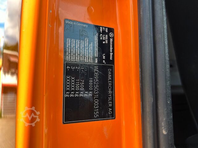 Tresidig tippbil MERCEDES-BENZ 1828 3Skipper + PKG 12001 Kran 4x2