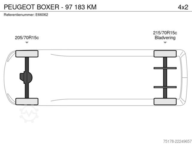 PEUGEOT BOXER - 97.183 km PEUGEOT BOXER - 97 183 KM