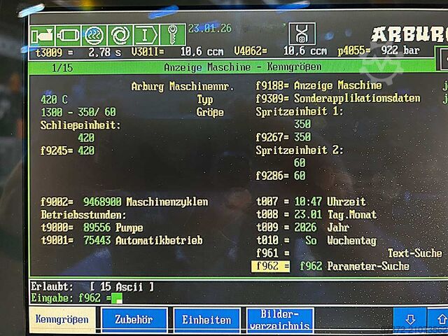 Tweecomponenten spuitgietmachine Arburg Allrounder 420C 1300-350/60