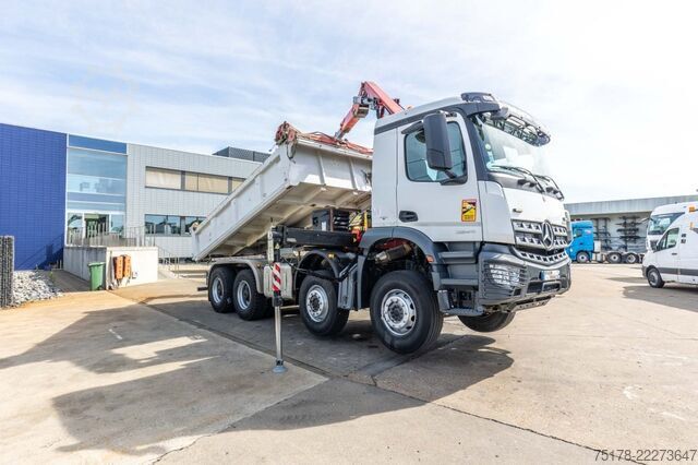 Kipper mit Kran MERCEDES ACROCS 3243 BB+BIBENNE+ BAE HYDR+FASSI 16T/m+2EXT