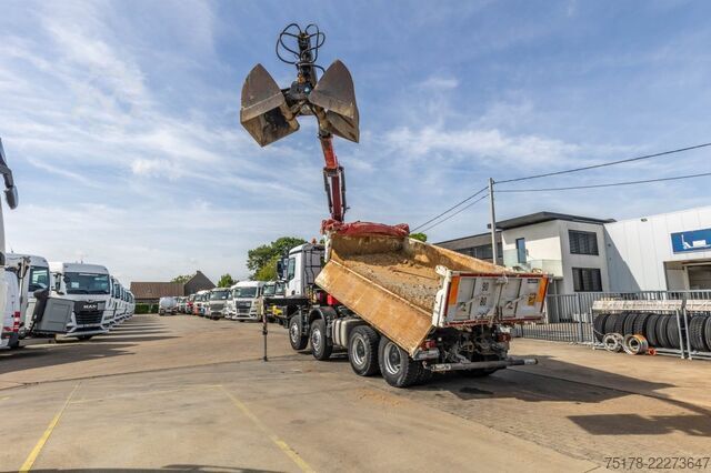 Kipper mit Kran MERCEDES ACROCS 3243 BB+BIBENNE+ BAE HYDR+FASSI 16T/m+2EXT