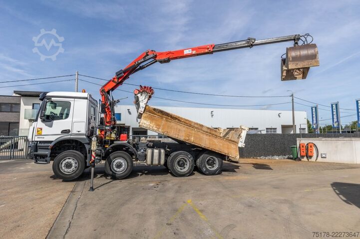 Kipper mit Kran MERCEDES ACROCS 3243 BB+BIBENNE+ BAE HYDR+FASSI 16T/m+2EXT