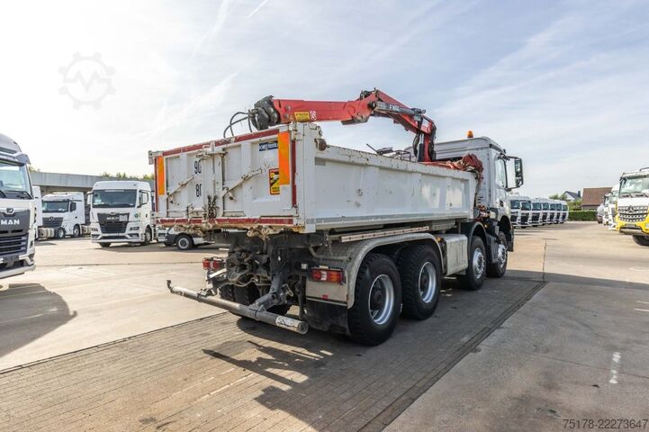 Kipper mit Kran MERCEDES ACROCS 3243 BB+BIBENNE+ BAE HYDR+FASSI 16T/m+2EXT