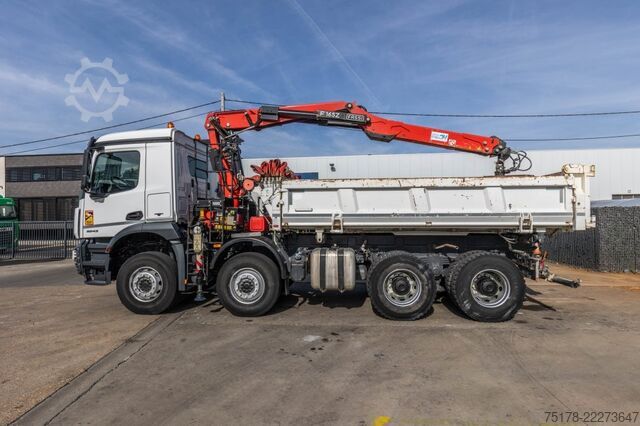 Kipper mit Kran MERCEDES ACROCS 3243 BB+BIBENNE+ BAE HYDR+FASSI 16T/m+2EXT