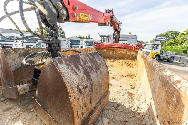 Kipper met kraan Mercedes-Benz AROCS 3243 BB+BIBENNE+ BAE HYDR+FASSI 16T/m+2EXT