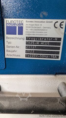 Trilafwerkingsmachine - Trogvibrator Eurotec TV25-M ACD5