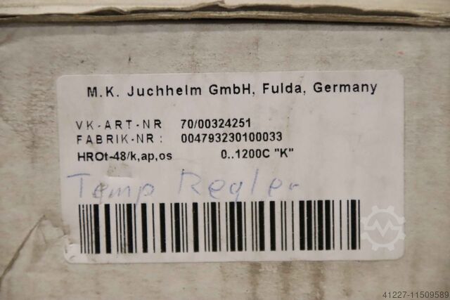 Sıcaklık kontrolörü Juchheim HROt-48/k,ap,os