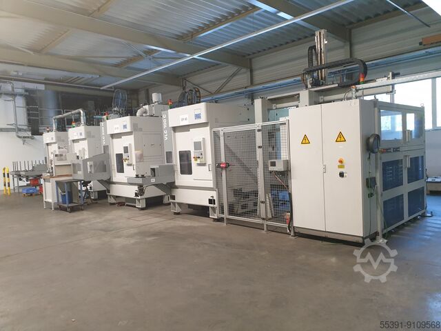 EMAG Zahnradbearbeitungslinie Automation EMAG Zahnradbearbeitungslinie verkettet