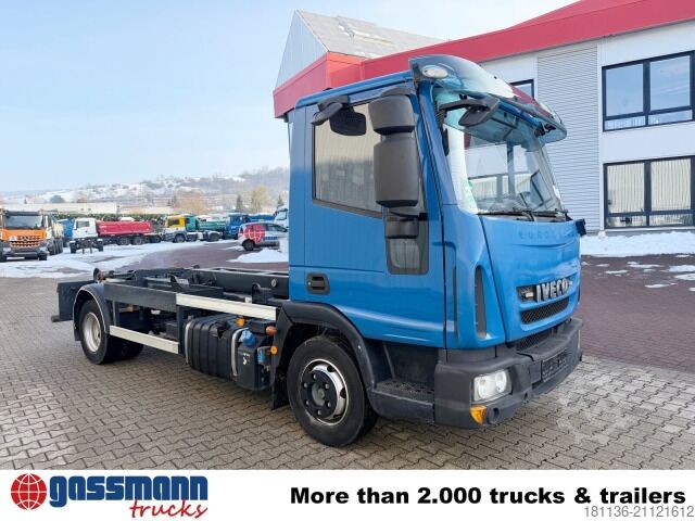 Haakarm vrachtwagen Iveco Eurocargo ML100E21, Unilift Cityabroller 6 to, bis