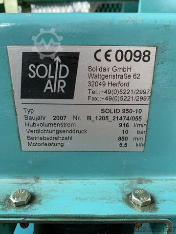 Kompresor tłokowy, Solid Air Solid Air Kolbenkompressor