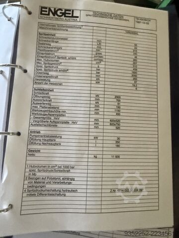 Máquina de moldeo por inyección Engel ES 1050/200-HL.