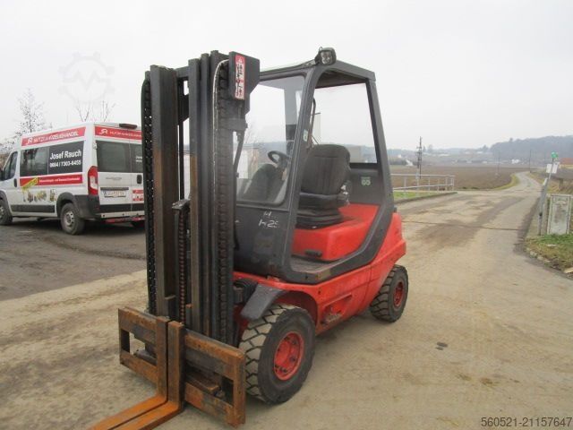 Chariot élévateur à fourche diesel Linde H25D - Triplex-Freihub 4,3m + Seitenschieber