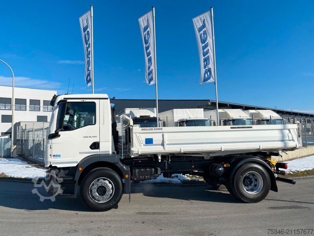 Háromirányú billenő teherautó MAN TGM 18.320/4x2/Meiller/Kipper/NL10,6to/Nur33 tkm