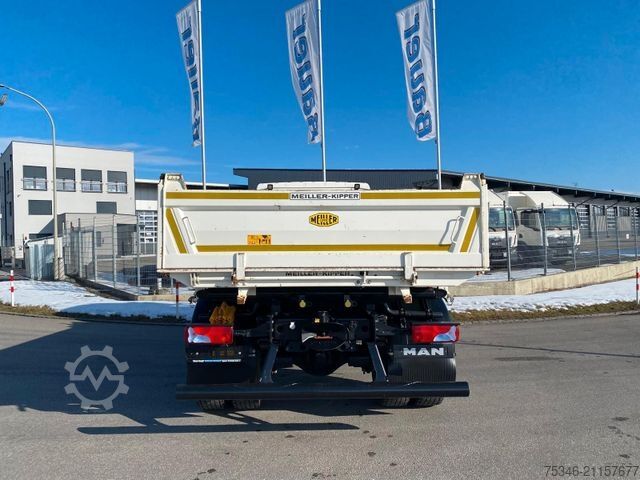 Háromirányú billenő teherautó MAN TGM 18.320/4x2/Meiller/Kipper/NL10,6to/Nur33 tkm