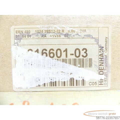 Componente Heidenhain ERN 480 1024 28S12-2Z Drehgeber ID: 316 601-03 --