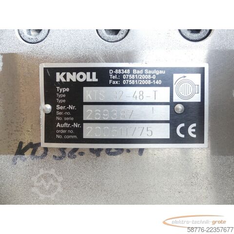 Componente Siemens Knoll KTS 32-48-T Pumpe mit 1LA7130-2AA11 Motor SN:269387 --