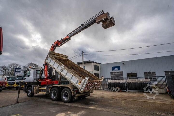 Camion-benne avec grue MERCEDES ACTROS 2636 K - PK 16502