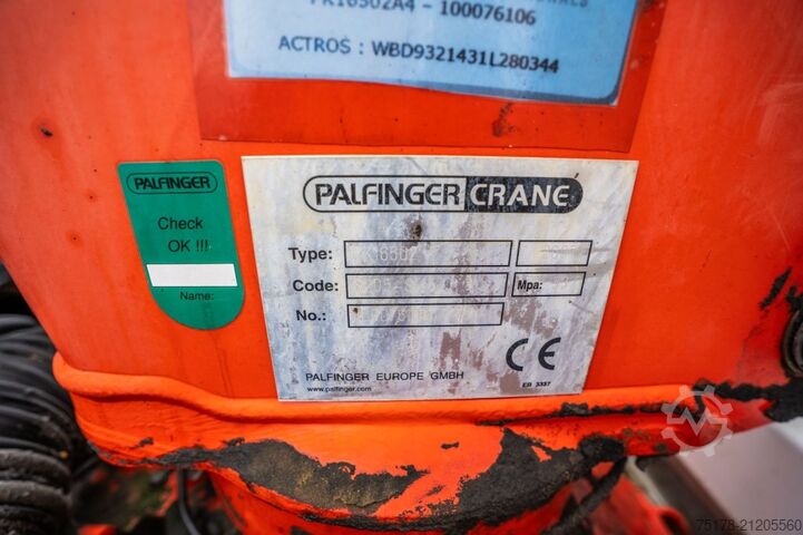 Camion-benne avec grue MERCEDES ACTROS 2636 K - PK 16502