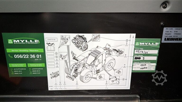 Telehandler Liebherr T42-7S (INCL BUCKET / BE MACHINE / LIKE NEW / 7...